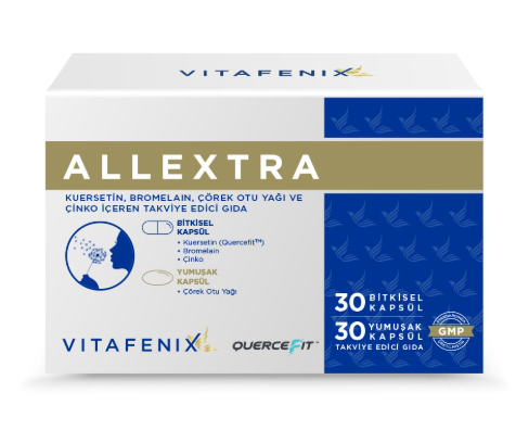 Vitafenix Allextra - Kuersetin, Çörek Otu Yağı, Bromelain ve Çinko 60 Kapsül