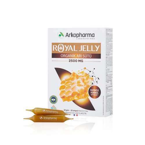 Arkopharma Royal Jelly Organik Arı Sütü Takviye Edici Gıda 20 Ampul