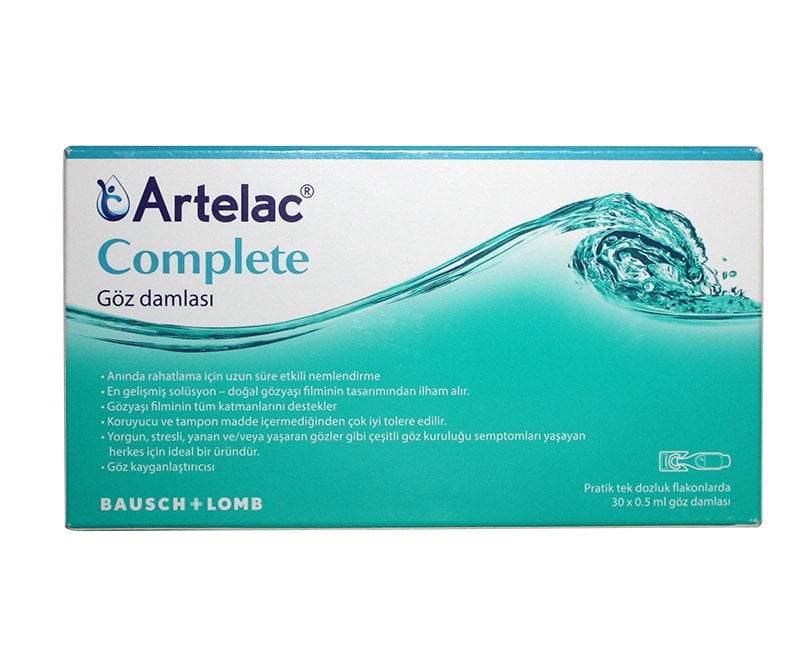 Artelac Complete Tek Dozluk Göz Damlası 30*0,5ml