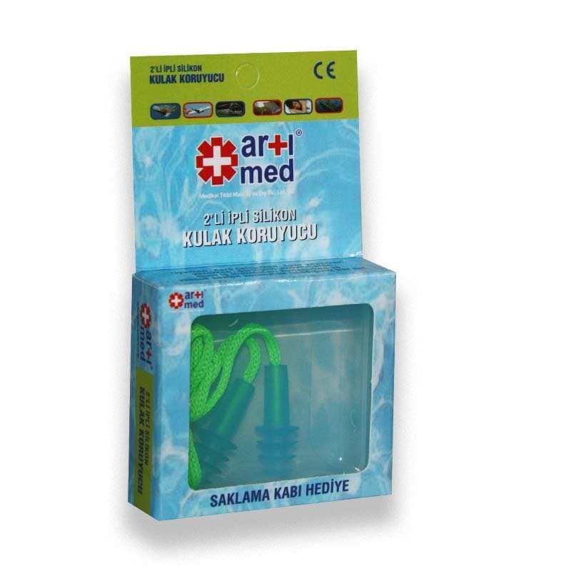ArtıMed 2'li İpli Silikon Kulak Tıkacı