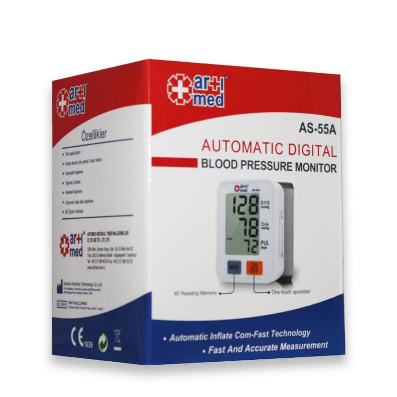ArtıMed AS-55A Otomatik Digital Bilekten Tansiyon Ölçüm Aleti