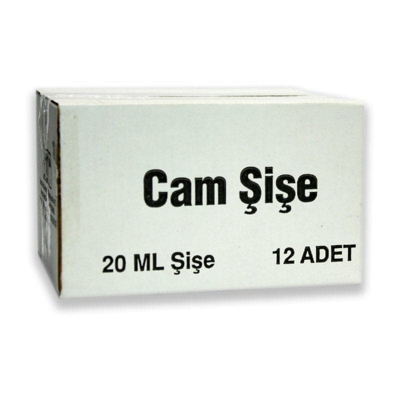ArtıMed Cam Şişe Kapaklı 20 cc 12 Adet