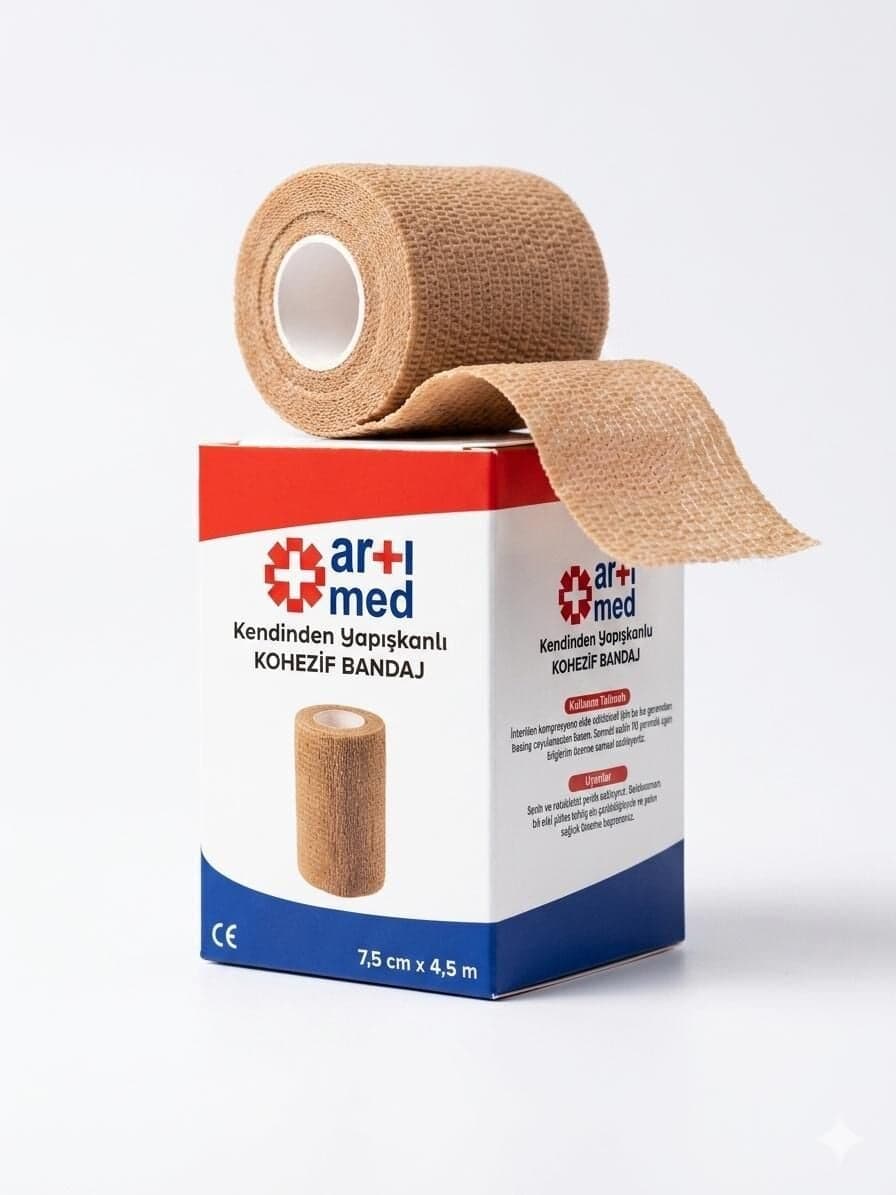 Artımed Kendinden Yapışkanlı Kohezif Bandaj 7,5 cm x 4,5 m