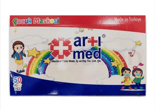 Artımed Meltblown Çocuk Maskesi Beyaz 50 Adet