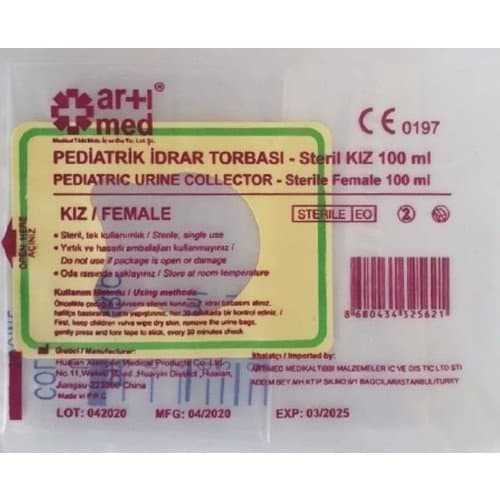 ArtıMed Steril İdrar Torbası Kız