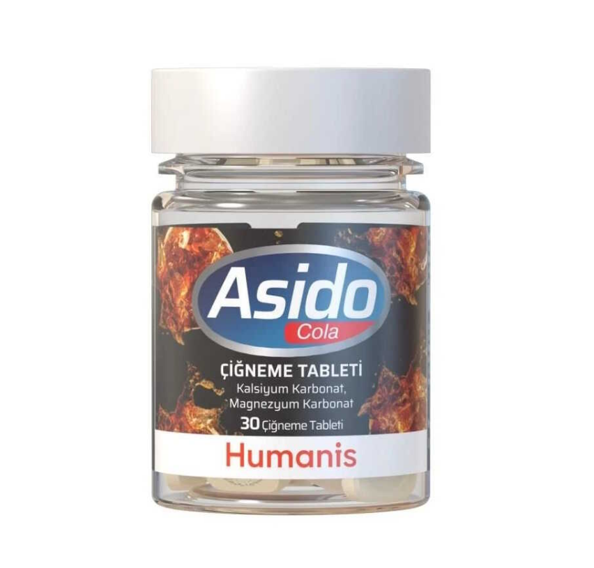 Asido Cola 30 Çiğneme Tableti