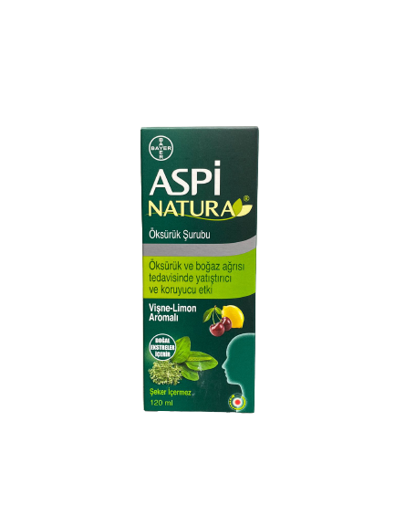 Aspi Natura Öksürük Şurubu Vişne-Limon Aromalı 120ml