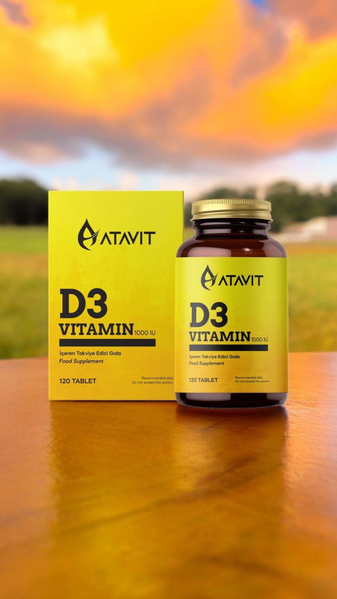 Atavit D3 Vitamin 1000 IU 120 Tablet
