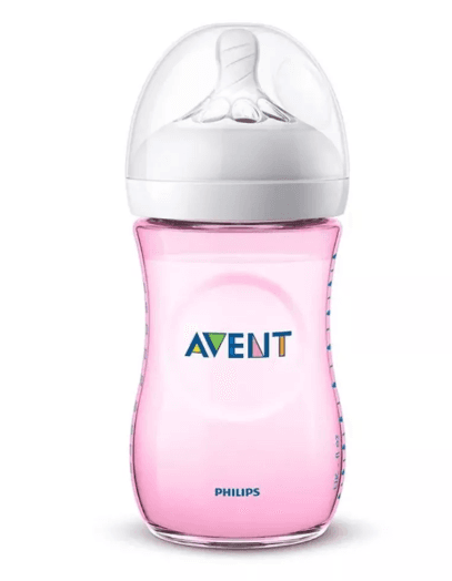 Avent Natural Response Doğal Tepkili PP Pembe Biberon 3-6 Ay 260 ml
