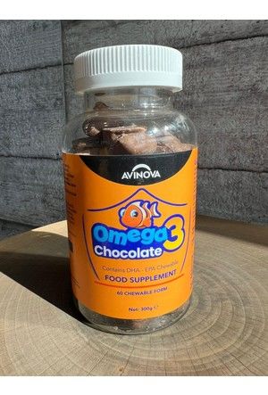 Avinova Çikolatalı Omega-3 60 Adet Çiğnenebilir Form