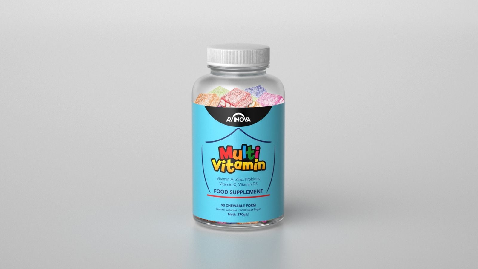 Avinova Multi Vitamin ve Mineral 90 Adet Çiğnenebilir Form