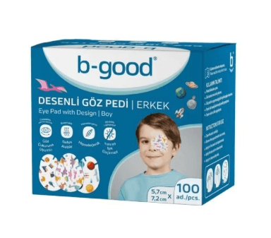 B-Good Desenli Göz Pedi Erkek 5,7cm x 7,2cm 100 Adet