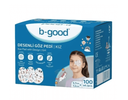 B-Good Desenli Göz Pedi Kız 5,7cm x 7,2cm 100 Adet