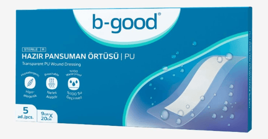 B-Good Şeffaf Hazır Pansuman Örtü 9cm x 20cm 5li