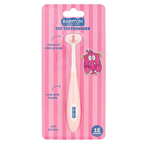 Babyton Toothhugger 3 Boyutlu Çocuk Diş Fırçası - Pinky
