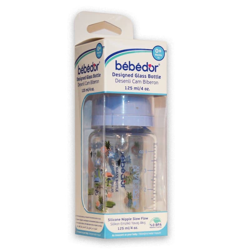 Bebedor Desenli Cam Biberon 125 Ml 0+ Yaş Kod: 30302
