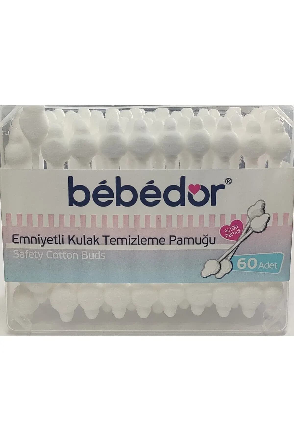 Bebedor Emniyetli Kulak Temizleme Pamuğu 60'lı