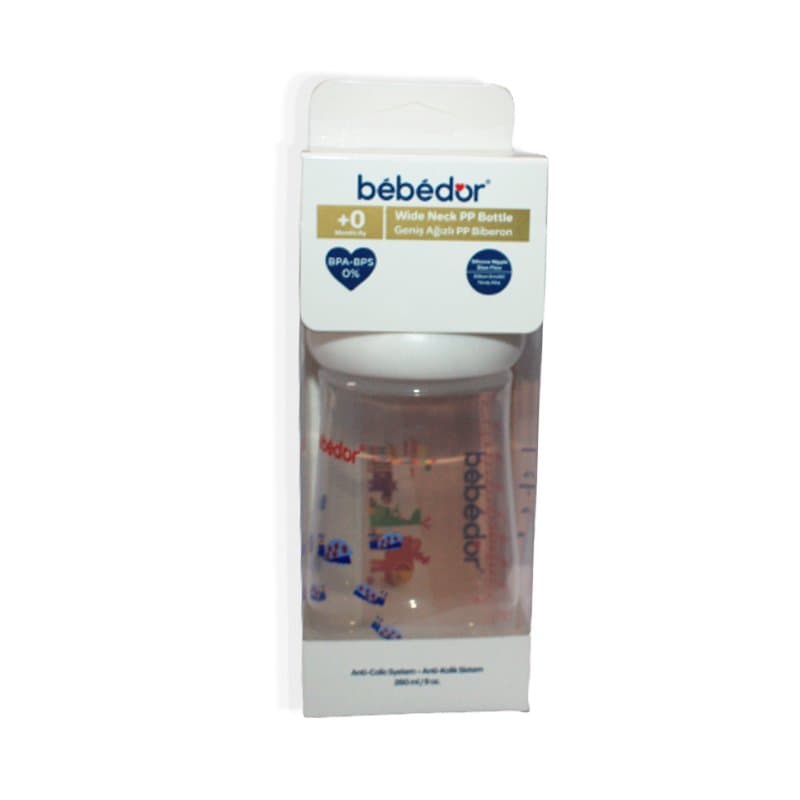 Bebedor Geniş Ağız PP Biberon 260ml Kod:98322