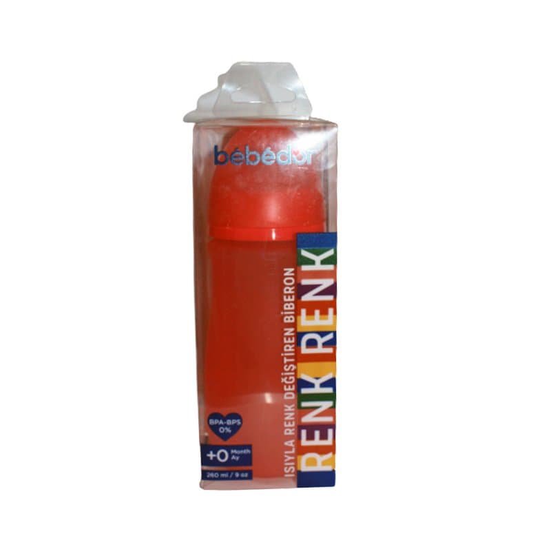 Bebedor Isıyla Renk Değiştiren Cam Biberon 0+ 250ml Kod:52302