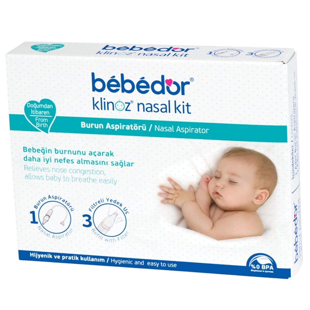 Bebedor Klinoz Nasal Kit Burun Aspiratörü