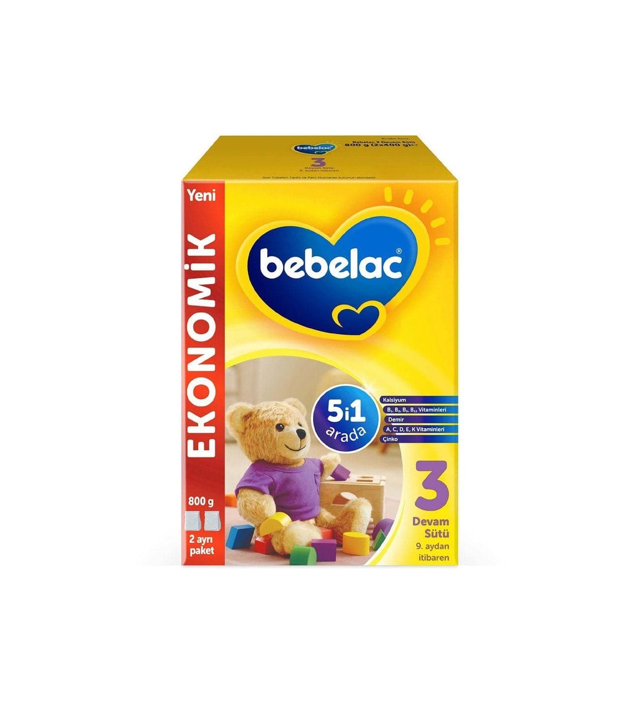 SKT:08/2026 Bebelac Mama 3 Devam Sütü 800 gr