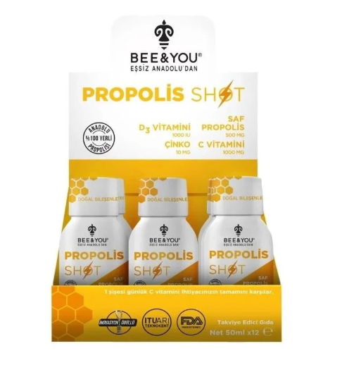 Bee o Up Phenolix-Shot Propolis 50 ml 12 adet