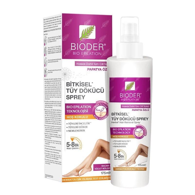 Bioder Bitkisel Tüy Dökücü Sprey Tüm Cilt 175 ml