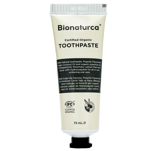 Bionaturca Organik Sertifikalı Tam Koruma Etkili Beyazlatıcı Diş Macunu 75 ml