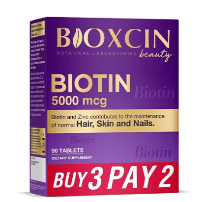 Bioxcin Biotin 5000mcg 90 Tablet 3 Al 2 Öde