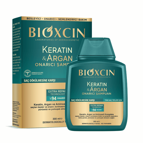 Bioxcin Keratin ve Argan Bariyer Onarıcı Şampuan 300 ml