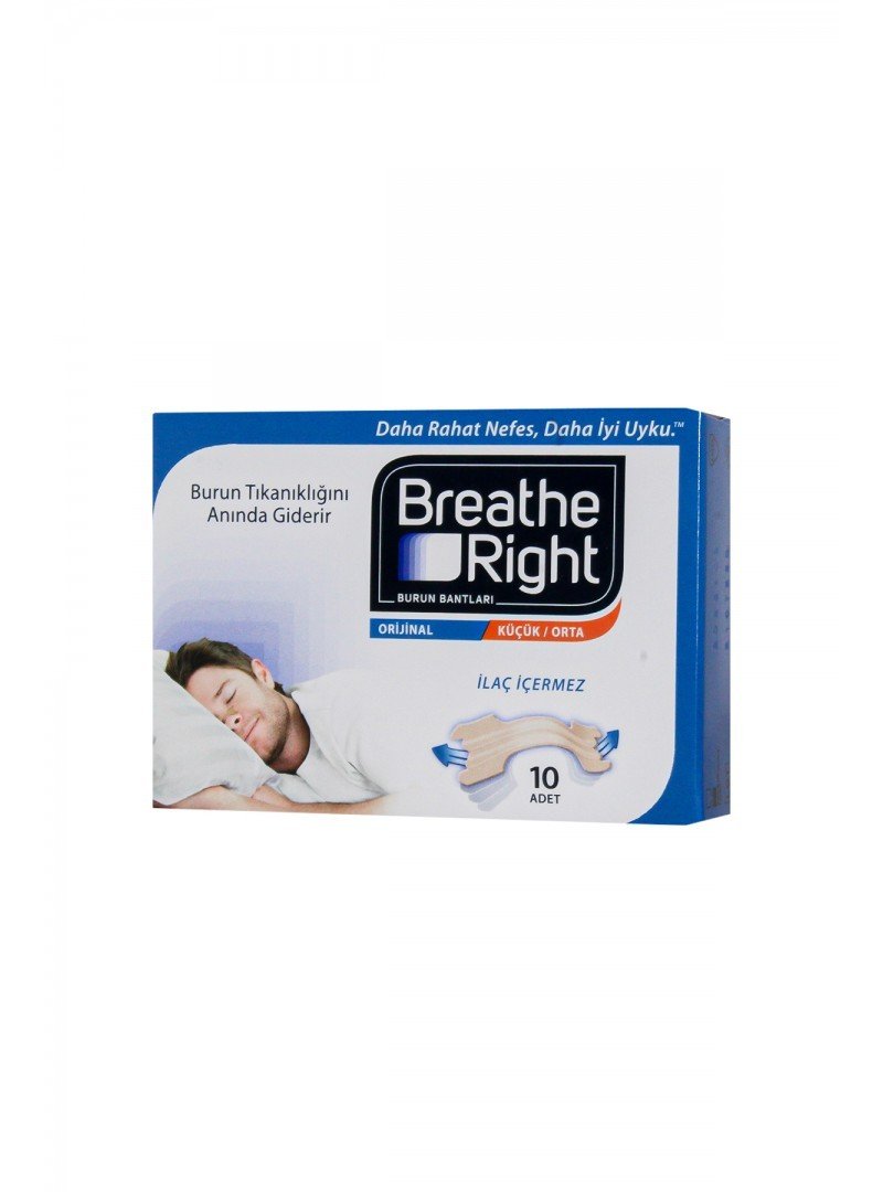 Breathe Right Orijinal Burun Bandı Küçük/Orta Boy 10 Adet