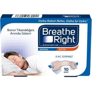 Breathe Right Orijinal Büyük Burun Bandı - 10 Adet