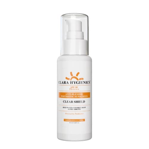 Clara Hygienics Clear Shield 50+ SPF Anti-Blemish Posbiotic Sunscreen 50 ml