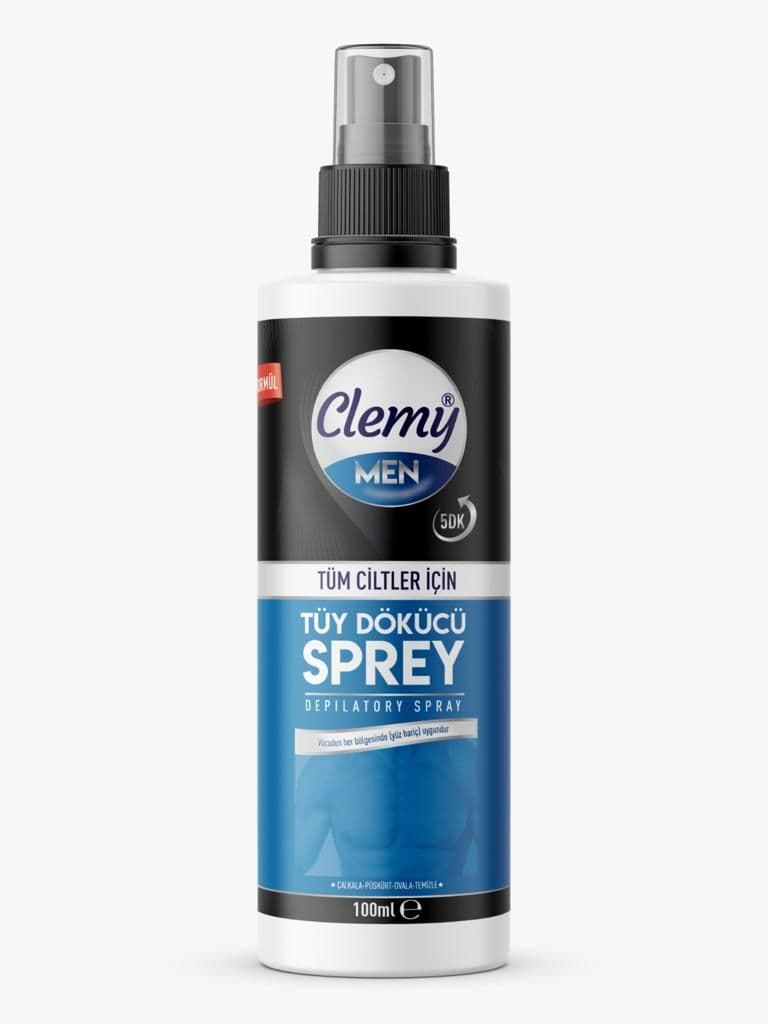 Clemy Men Tüy Dökücü Sprey Sert ve Kalın Tüyler 100ml