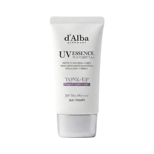 Dalba Waterful UV Essence Tone Up Sun Cream SPF50+ PA++++ 50 ml - Purple Correcting