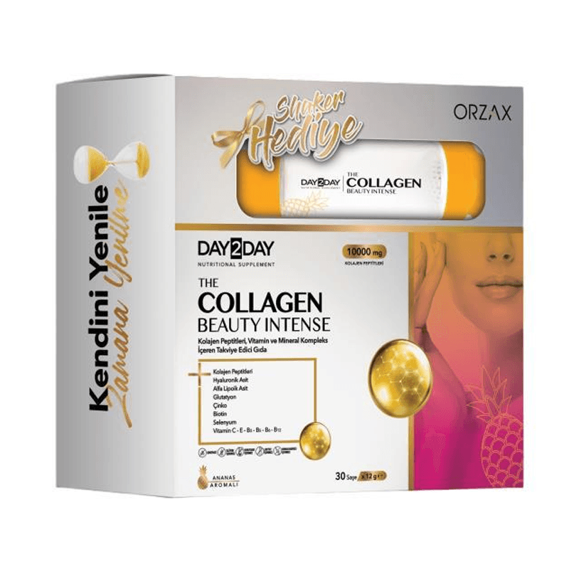 Day2Day The Collagen Beauty İntense 30 Saşe Ananas Aromalı Shaker Hediyeli