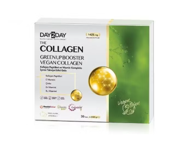 Day2Day The Collagen Green Booster Vegan 30 Saşe Yeşil Elma Aromalı