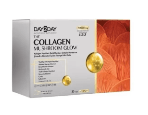 Day2Day The Collagen Mushroom Glow 30 Saşe Elma Çilek Aromalı