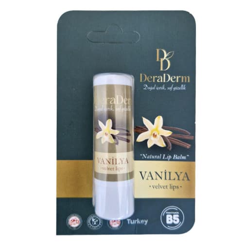 Deraderm Natural Lip Balm Vanilya 5 gr