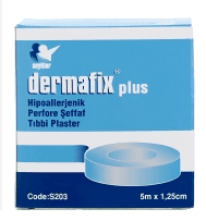 Dermafix Plus Şeffaf Tıbbi Flaster 5 m x 1,25 cm