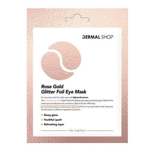 Dermal Rose Gold Glitter Foil Eye Mask 4 gr - 1 adet