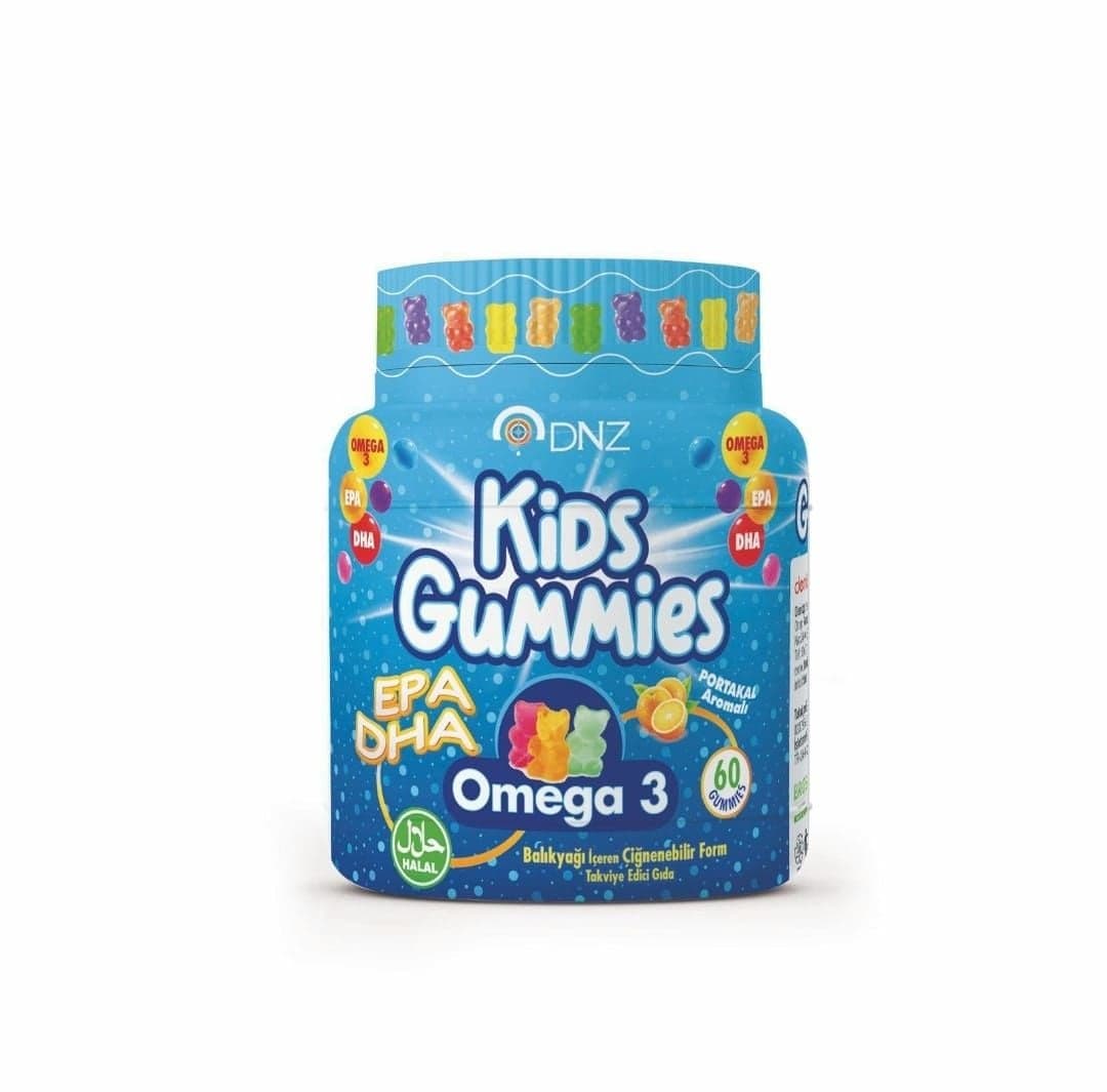 Dnz Kids Gummies Omega 3 Balık Yağı 60 Çiğnenebilir Form