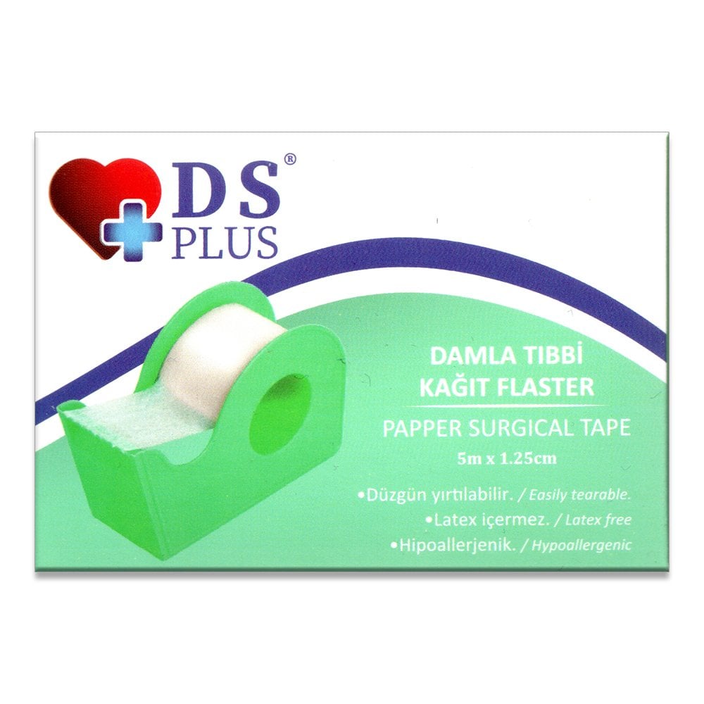 Ds Plus Damla Tıbbi Kağıt Flaster 5mt x 1,25cm