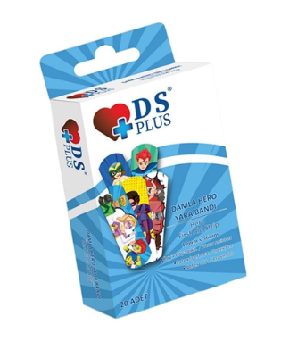 Ds Plus Hero Çocuk Yara Bandı 20 Adet
