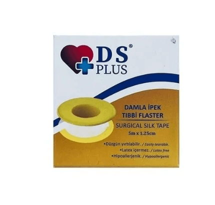 Ds Plus İpek Flaster 5 m x 1,25 cm