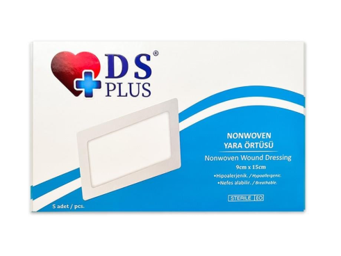 Ds Plus Nonwoven Hazır Pansuman Yara Örtüsü 9cm x 15cm 5'li
