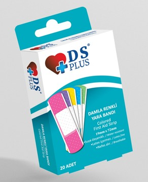 Ds Plus Renkli Yara Bandı 20 Adet