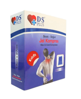 Ds Plus Sıcak / Soğuk Jel Kompres 13 cm x 27 cm Kılıflı