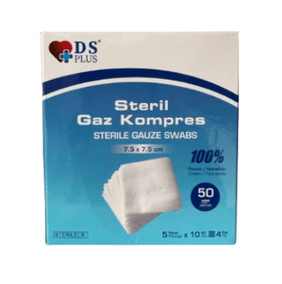 Ds Plus Steril Gaz Kompres 5'li Zarf 50 Adet