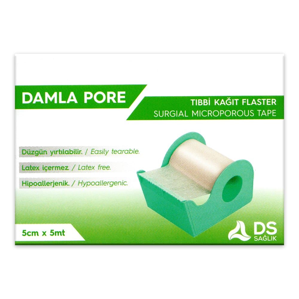 Ds Sağlık Damla Pore Tıbbi Kağıt Flaster 5m x 5cm